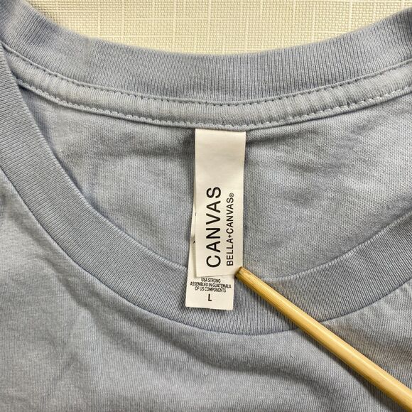 Taylor Swift METAL SKULL Light Blue Tshirt! Concert Tour Retro Merch Sz Large - Picture 13 of 13